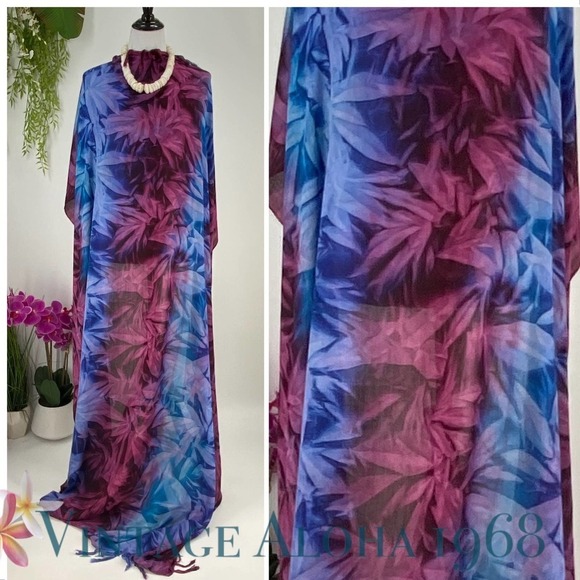 Purple Red Tie Dye SARONG Pareo Lavalava Beach Wrap Skirt Summer Scarf - Picture 2 of 4